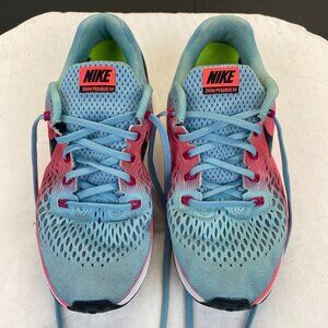 Nike Womens Air Zoom Pegasus 34 Blue Pink Running Shoes Sneakers Size 9,Athletic